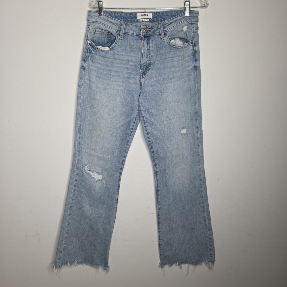 Pistola Women’s SZ 31 Jeans Distressed Wide Leg